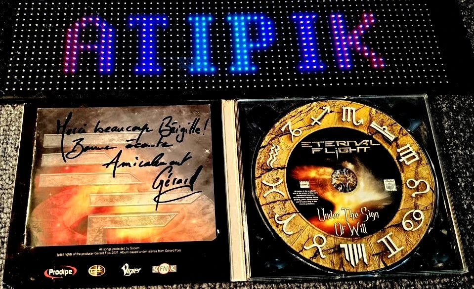 🔥 Eternal Flight - Signed Cd "Under The Sign Of Will" Ultra Rare! – photo 3